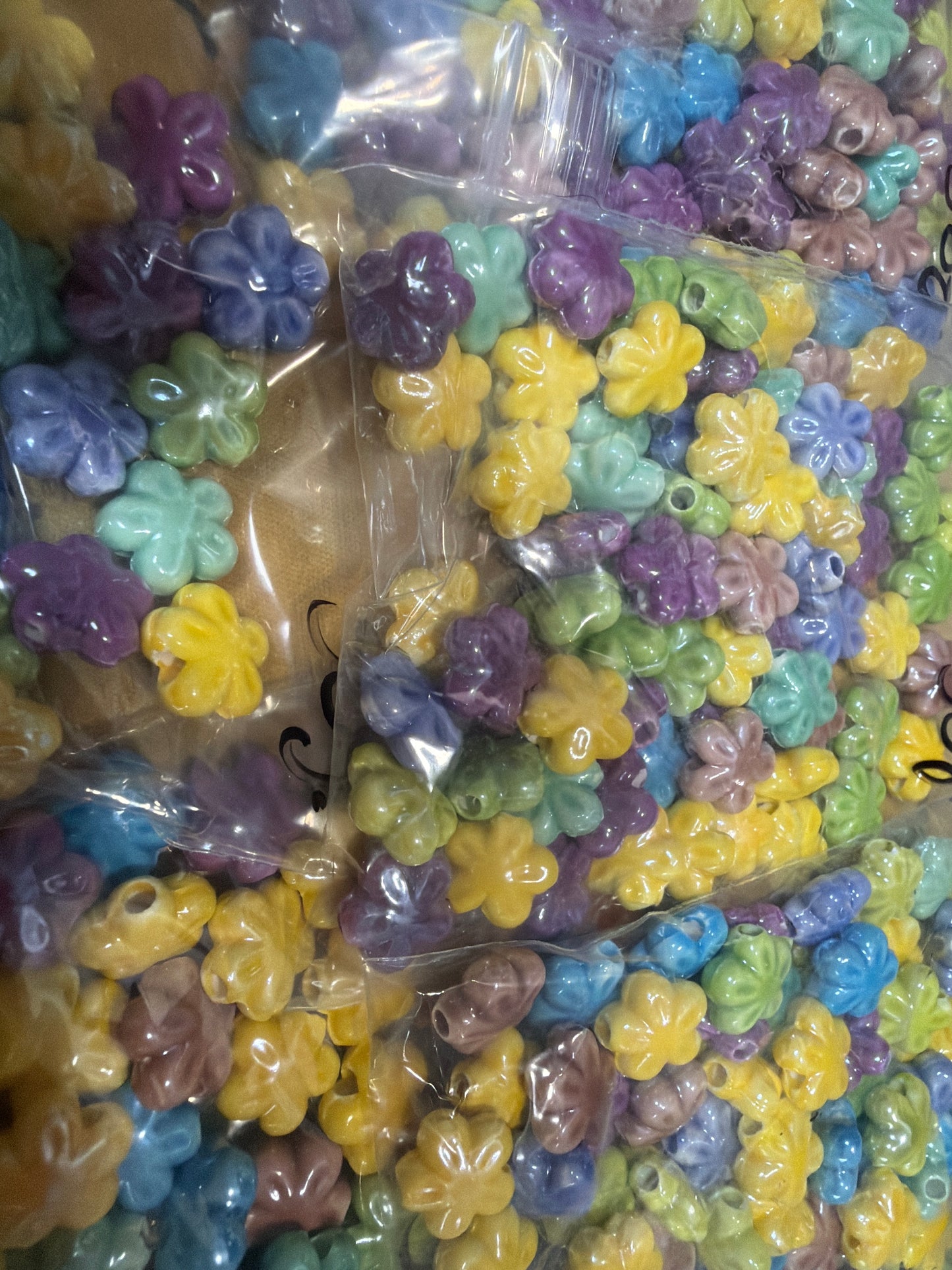 Glass mini flowers