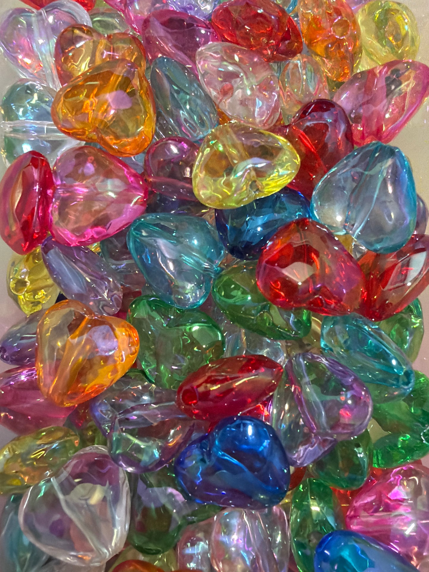Rainbow Crystal Hearts